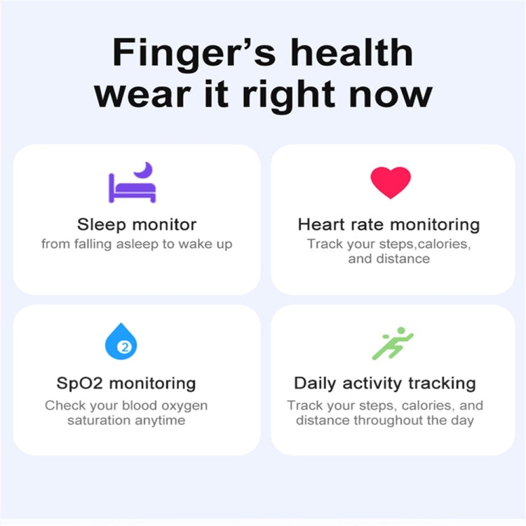 R03 SIZE 11 Smart Ring, Support Heart Rate / Blood Oxygen / Sleep / Multiple Sports Modes(Black)
