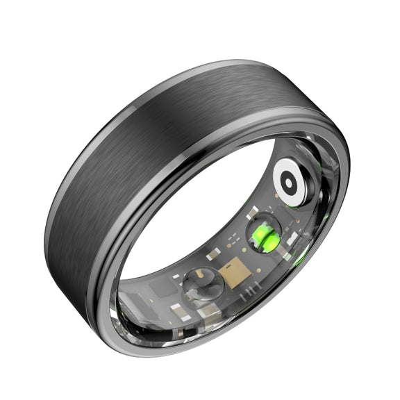 R03 SIZE 12 Smart Ring, Support Heart Rate / Blood Oxygen / Sleep / Multiple Sports Modes(Black)