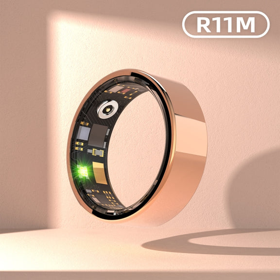 R11M SIZE 8 Smart Ring, Support Heart Rate / Blood Oxygen / Sleep / Multiple Sports Modes(Black)