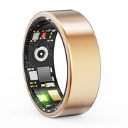 R11M SIZE 12 Smart Ring, Support Heart Rate / Blood Oxygen / Sleep / Multiple Sports Modes(Gold)
