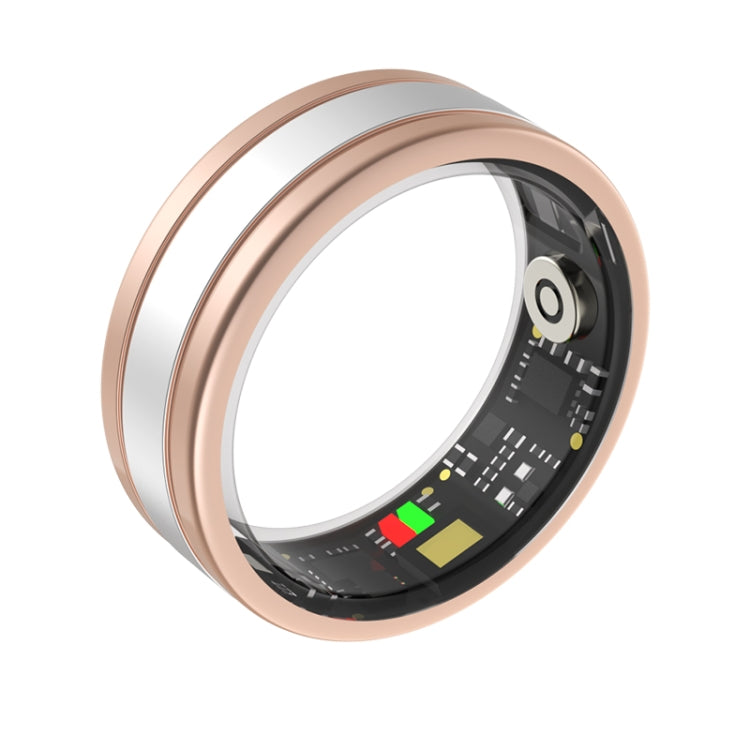 R18 SIZE 9 Smart Ring, Support Heart Rate / Blood Oxygen / Sleep/ Multiple Sports Modes(Gold)