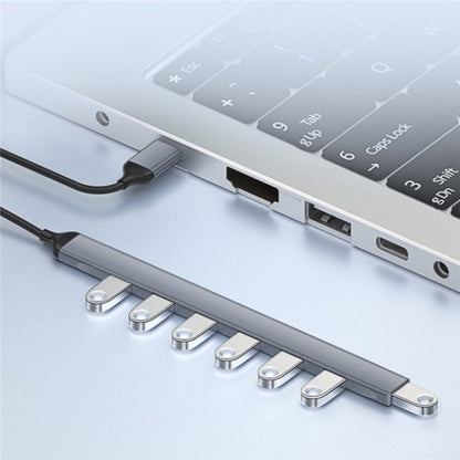 ADS-303A Data Transmission USB 3.0 / 2.0 Hub Expansion Dock Station 7-Port USB Adapter - USB 3.0 HUB by PMC Jewellery | Online Shopping South Africa | PMC Jewellery | Buy Now Pay Later Mobicred