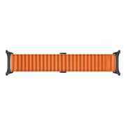 For Samsung Galaxy Watch Ultra 47mm Ocean Style Magnetic Buckle Braided Watch Band(Orange)