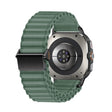 For Samsung Galaxy Watch Ultra 47mm Ocean Style Magnetic Buckle Braided Watch Band(Army Green) - Watch Bands by PMC TechLife | Online Shopping South Africa | PMC TechLife | Buy Now Pay Later Mobicred