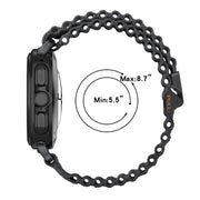 For Samsung Galaxy Watch Ultra 47mm Ocean Style Magnetic Buckle Braided Watch Band(Orange)