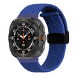 For Samsung Galaxy Watch Ultra 47mm Fold Magnetic Buckle Braided Watch Band(Blue) - free shipping - PMC TechLife - Order now!