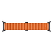 For Apple Watch Ultra 2 49mm Off Road Magnetic Buckle Braided Nylon Watch Band(Orange)
