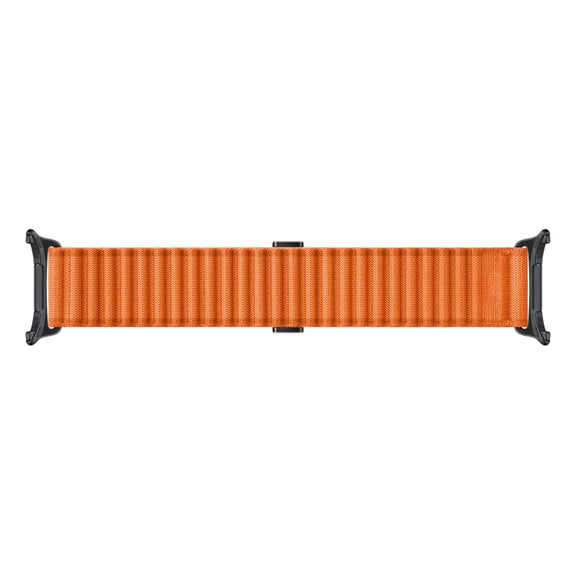 For Apple Watch Ultra 2 49mm Off Road Magnetic Buckle Braided Nylon Watch Band(Orange)