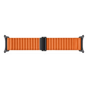 For Apple Watch Ultra 2 49mm Off Road Magnetic Buckle Braided Nylon Watch Band(Orange)