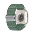For Apple Watch Ultra 2 49mm Off Road Magnetic Buckle Braided Nylon Watch Band(Army Green) - Watch Bands by PMC TechLife | Online Shopping South Africa | PMC TechLife | Buy Now Pay Later Mobicred