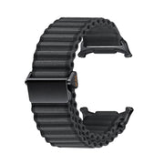 For Apple Watch Ultra 2 49mm Off Road Magnetic Buckle Braided Nylon Watch Band(Dark Gray)