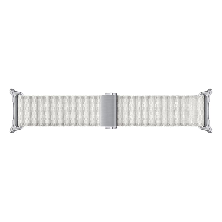 For Apple Watch Ultra 49mm Off Road Magnetic Buckle Braided Nylon Watch Band(White)