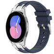 For Samsung Galaxy Watch 5 40 / 44mm 20mm Quick Release Silver Buckle Royal Silicone Watch Band(Navy Blue) - free shipping - PMC TechLife - Order now!