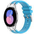 For Samsung Galaxy Watch 5 40 / 44mm 20mm Quick Release Silver Buckle Royal Silicone Watch Band(Sky Blue) - free shipping - PMC TechLife - Order now!