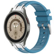For Samsung Galaxy Watch 5 Pro 45mm 20mm Quick Release Silver Buckle Royal Silicone Watch Band(Sea Blue) - free shipping - PMC TechLife - Order now!
