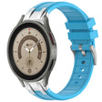 For Samsung Galaxy Watch 5 Pro 45mm 20mm Quick Release Silver Buckle Royal Silicone Watch Band(Sky Blue) - free shipping - PMC TechLife - Order now!