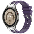 For Samsung Galaxy Watch 5 Pro 45mm 20mm Quick Release Silver Buckle Royal Silicone Watch Band(Purple) - free shipping - PMC TechLife - Order now!