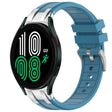 For Samsung Galaxy Watch 4 40 / 44mm 20mm Quick Release Silver Buckle Royal Silicone Watch Band(Sea Blue) - free shipping - PMC TechLife - Order now!
