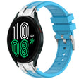 For Samsung Galaxy Watch 4 40 / 44mm 20mm Quick Release Silver Buckle Royal Silicone Watch Band(Sky Blue) - free shipping - PMC TechLife - Order now!