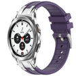 For Samsung Galaxy Watch 4 Classic 42 / 46mm 20mm Quick Release Silver Buckle Royal Silicone Watch Band(Purple) - free shipping - PMC TechLife - Order now!