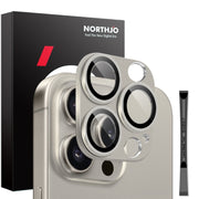 For iPhone 16 Pro / 16 Pro Max NORTHJO Matte Camera Lens Protector Tempered Glass Rear Lens Film(Natural)
