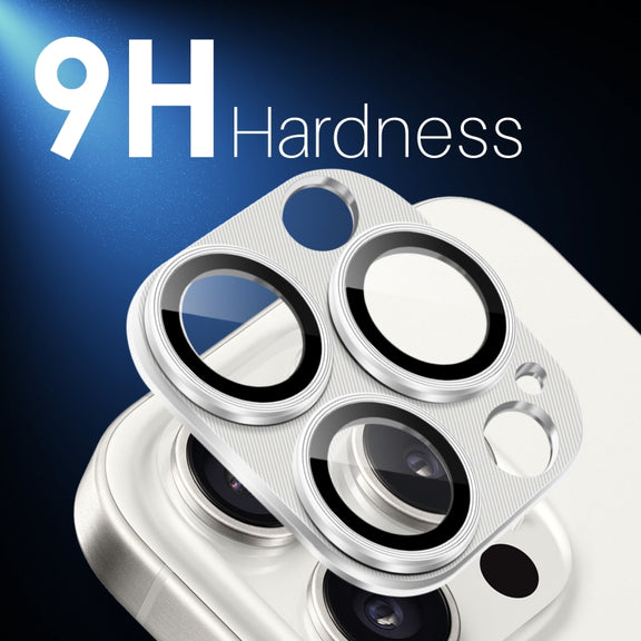 For iPhone 16 Pro / 16 Pro Max NORTHJO CD Vein Camera Lens Protector Tempered Glass Rear Lens Film(Silver)