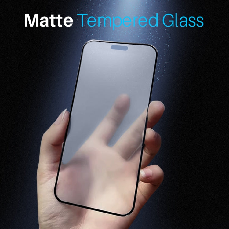 For iPhone 16 NORTHJO Matte Silkscreen Anti-Fingerprint Tempered Glass Film