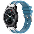 For Samsung Galaxy Gear S3 Frontier 22mm Quick Release Silver Buckle Royal Silicone Watch Band(Sea Blue) - free shipping - PMC TechLife - Order now!