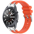 For Samsung Galaxy Watch 3 45mm 22mm Quick Release Silver Buckle Royal Silicone Watch Band(Orange) - free shipping - PMC TechLife - Order now!