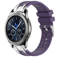 For Samsung Galaxy Gear S3 Classic 22mm Quick Release Silver Buckle Royal Silicone Watch Band(Purple) - free shipping - PMC TechLife - Order now!