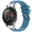 For Samsung Galaxy Watch 46mm 22mm Quick Release Silver Buckle Royal Silicone Watch Band(Sea Blue) - free shipping - PMC TechLife - Order now!