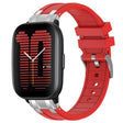 For Amazfit Active 20mm Quick Release Silver Buckle Royal Silicone Watch Band(Red) - free shipping - PMC TechLife - Order now!