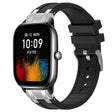 For Amazfit GTS4 Mini 20mm Quick Release Silver Buckle Royal Silicone Watch Band(Black) - free shipping - PMC TechLife - Order now!