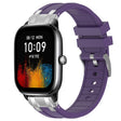 For Amazfit GTS4 Mini 20mm Quick Release Silver Buckle Royal Silicone Watch Band(Purple) - free shipping - PMC TechLife - Order now!