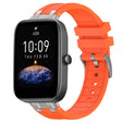 For Amazfit Bip3 20mm Quick Release Silver Buckle Royal Silicone Watch Band(Orange) - free shipping - PMC TechLife - Order now!