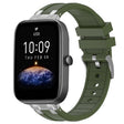 For Amazfit Bip3 20mm Quick Release Silver Buckle Royal Silicone Watch Band(Olive Green) - free shipping - PMC TechLife - Order now!
