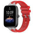 For Amazfit Bip3 20mm Quick Release Silver Buckle Royal Silicone Watch Band(Red) - free shipping - PMC TechLife - Order now!