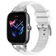 For Amazfit GTS 3 20mm Quick Release Silver Buckle Royal Silicone Watch Band(White) - free shipping - PMC TechLife - Order now!