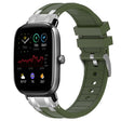 For Amazfit GTS 2 Mini 20mm Quick Release Silver Buckle Royal Silicone Watch Band(Olive Green) - free shipping - PMC TechLife - Order now!