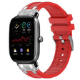 For Amazfit GTS 2 Mini 20mm Quick Release Silver Buckle Royal Silicone Watch Band(Red) - free shipping - PMC TechLife - Order now!