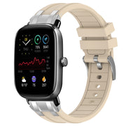 For Amazfit GTS 2 Mini 20mm Quick Release Silver Buckle Royal Silicone Watch Band(Starlight)