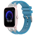 For Amazfit Pop Pro 20mm Quick Release Silver Buckle Royal Silicone Watch Band(Sea Blue) - free shipping - PMC TechLife - Order now!