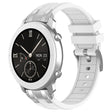 For Amazfit Pop 20mm Quick Release Silver Buckle Royal Silicone Watch Band(White) - free shipping - PMC TechLife - Order now!
