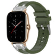 For Amazfit GTS 2 20mm Quick Release Silver Buckle Royal Silicone Watch Band(Olive Green) - free shipping - PMC TechLife - Order now!