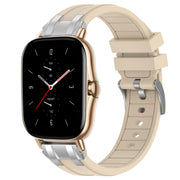 For Amazfit GTS 2 20mm Quick Release Silver Buckle Royal Silicone Watch Band(Starlight)