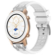 For Amazfit GTR 42mm 20mm Quick Release Silver Buckle Royal Silicone Watch Band(White) - free shipping - PMC TechLife - Order now!