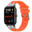 For Amazfit GTS 20mm Quick Release Silver Buckle Royal Silicone Watch Band(Orange) - free shipping - PMC TechLife - Order now!