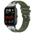 For Amazfit GTS 20mm Quick Release Silver Buckle Royal Silicone Watch Band(Olive Green) - free shipping - PMC TechLife - Order now!