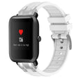For Amazfit Bip 20mm Quick Release Silver Buckle Royal Silicone Watch Band(White) - free shipping - PMC TechLife - Order now!