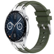 For Huawei Watch GT3 42mm 20mm Quick Release Silver Buckle Royal Silicone Watch Band(Olive Green) - free shipping - PMC TechLife - Order now!